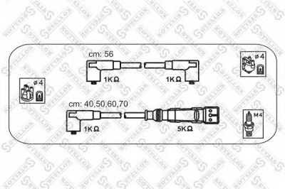 STELLOX 1039054sx -  Комплект проводов зажигания