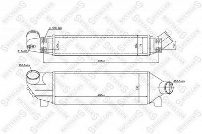 STELLOX 1040086sx -  Интеркулер