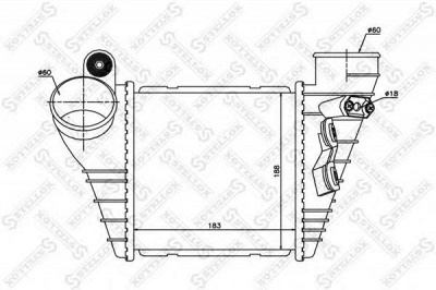 STELLOX 1040096sx -  Интеркулер