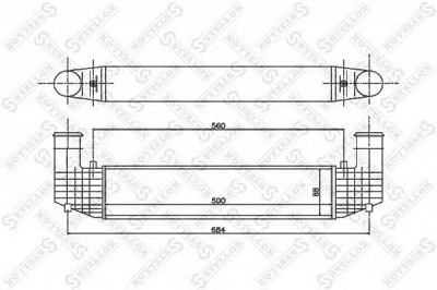 STELLOX 1040129sx -  Интеркулер