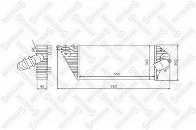 STELLOX 1040145sx -  Интеркулер