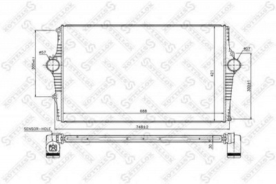 STELLOX 1040180sx -  Интеркулер