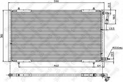STELLOX 1045002sx - Конденсатор, кондиционер