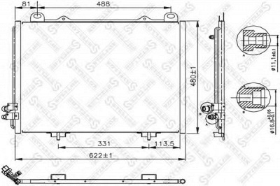 STELLOX 1045009sx -  Конденсатор, кондиционер