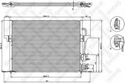 STELLOX 1045010sx -  Конденсатор, кондиционер