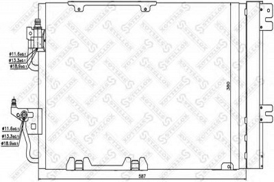 STELLOX 1045019sx -  Конденсатор, кондиционер