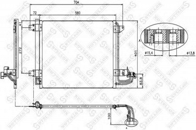 STELLOX 1045023sx -  Конденсатор, кондиционер