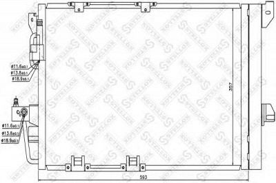 STELLOX 1045035sx -  Конденсатор, кондиционер
