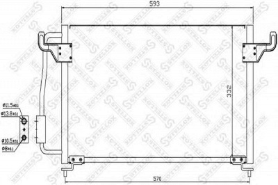 STELLOX 1045046sx -  Конденсатор, кондиционер