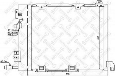 STELLOX 1045058sx -  Конденсатор, кондиционер