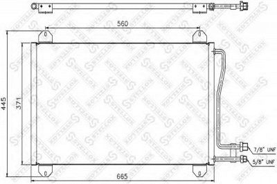 STELLOX 1045059sx -  Конденсатор, кондиционер