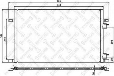 STELLOX 1045065sx - Конденсатор, кондиционер