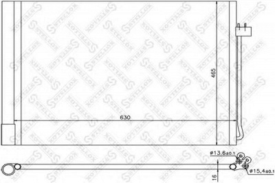 STELLOX 1045078sx -  Конденсатор, кондиционер