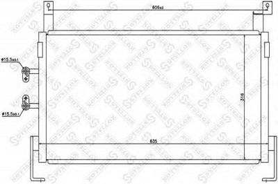 STELLOX 1045080sx -  Конденсатор, кондиционер