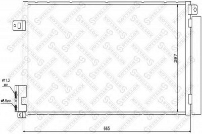 STELLOX 1045092sx -  Конденсатор, кондиционер