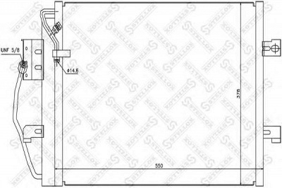STELLOX 1045122sx -  Конденсатор, кондиционер