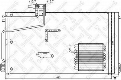 STELLOX 1045126sx -  Конденсатор, кондиционер