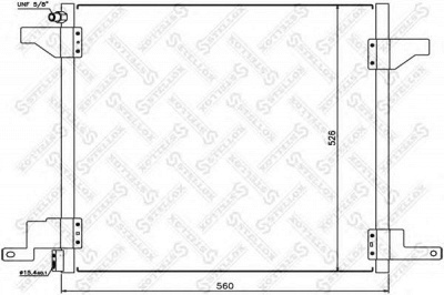 STELLOX 1045129sx -  Конденсатор, кондиционер