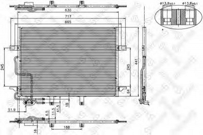 STELLOX 1045130sx -  Конденсатор, кондиционер