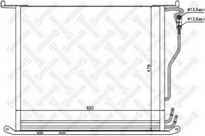 STELLOX 1045131sx -  Конденсатор, кондиционер