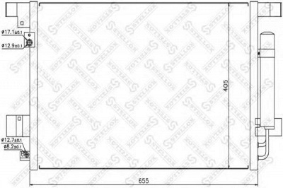 STELLOX 1045135sx -  Конденсатор, кондиционер