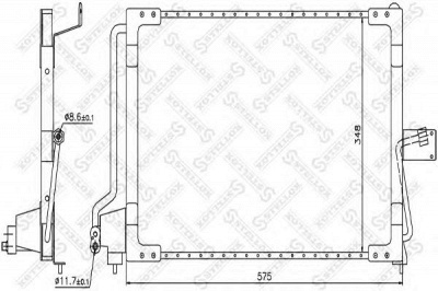 STELLOX 1045140sx -  Конденсатор, кондиционер