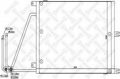 STELLOX 1045143sx -  Конденсатор, кондиционер