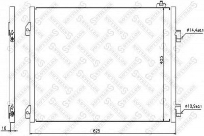 STELLOX 1045147sx -  Конденсатор, кондиционер