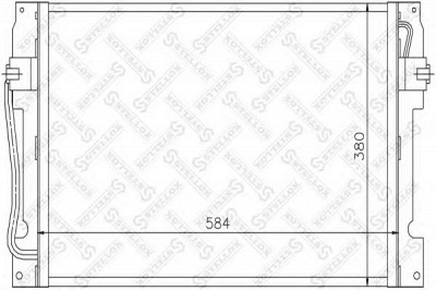 STELLOX 1045168sx -  Конденсатор, кондиционер