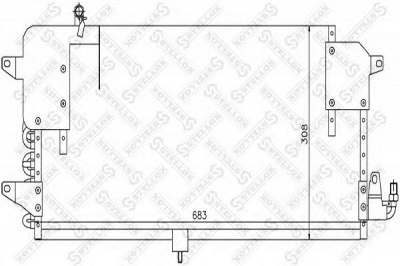 STELLOX 1045178sx -  Конденсатор, кондиционер