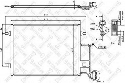 STELLOX 1045180sx -  Конденсатор, кондиционер