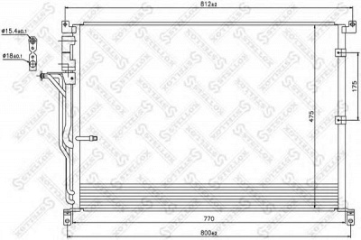 STELLOX 1045183sx -  10-45183-SX_!РАДИАТОР КОНД. AUDI A8 QUATTRO ALL 03