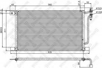 STELLOX 1045184sx -  Конденсатор, кондиционер
