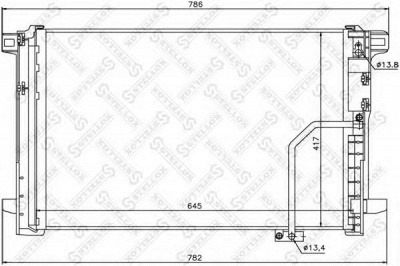 STELLOX 1045190sx -  Конденсатор, кондиционер