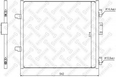 STELLOX 1045196sx -  Конденсатор, кондиционер