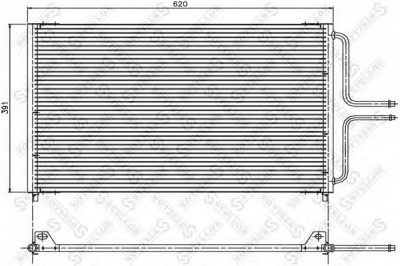 STELLOX 1045200sx -  Конденсатор, кондиционер