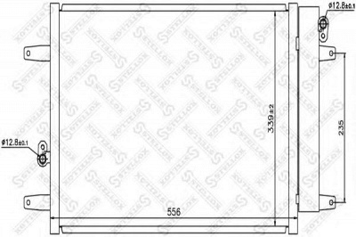 STELLOX 1045217sx -  Конденсатор, кондиционер