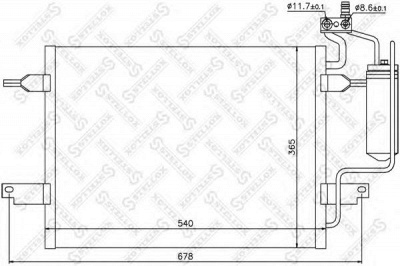 STELLOX 1045225sx -  Конденсатор, кондиционер