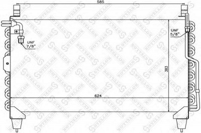 STELLOX 1045232sx -  Конденсатор, кондиционер