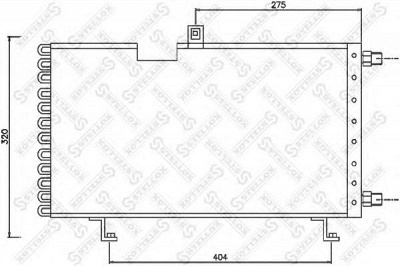 STELLOX 1045234sx -  Конденсатор, кондиционер