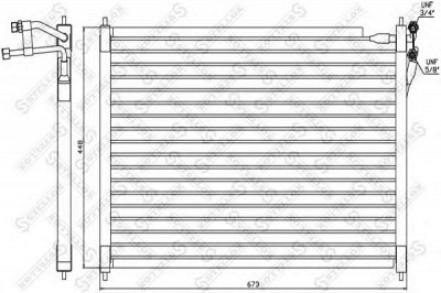 STELLOX 1045242sx -  Конденсатор, кондиционер