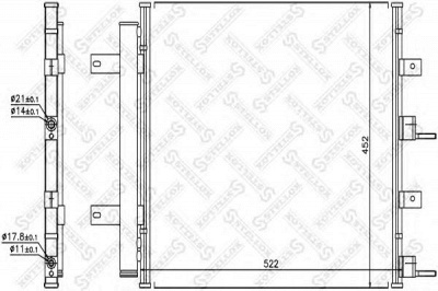 STELLOX 1045266sx -  Конденсатор, кондиционер