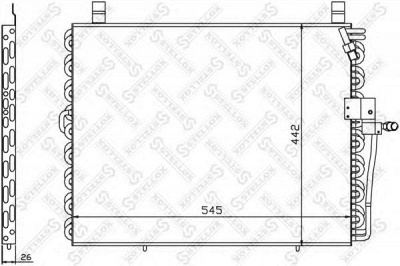 STELLOX 1045292sx -  Конденсатор, кондиционер