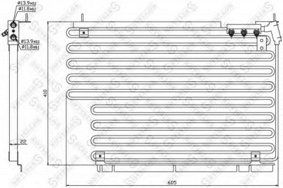 STELLOX 1045304sx -  Конденсатор, кондиционер