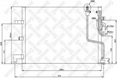 STELLOX 1045311sx -  Конденсатор, кондиционер
