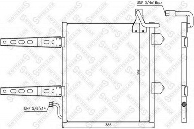STELLOX 1045312sx -  Конденсатор, кондиционер