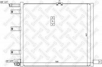 STELLOX 1045314sx -  Конденсатор, кондиционер
