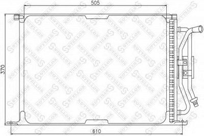 STELLOX 1045343sx -  Конденсатор, кондиционер