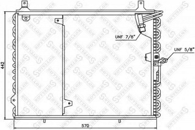 STELLOX 1045346sx -  Конденсатор, кондиционер