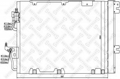 STELLOX 1045348sx -  Конденсатор, кондиционер